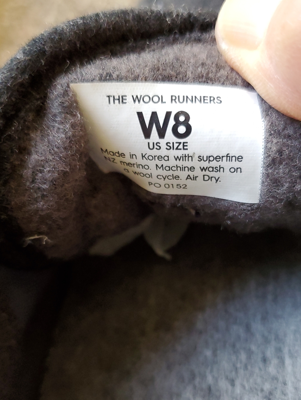 Allbirds Women's Wool Runner in Classic Charcoal Gray Size 8 - Picture 9 of 9